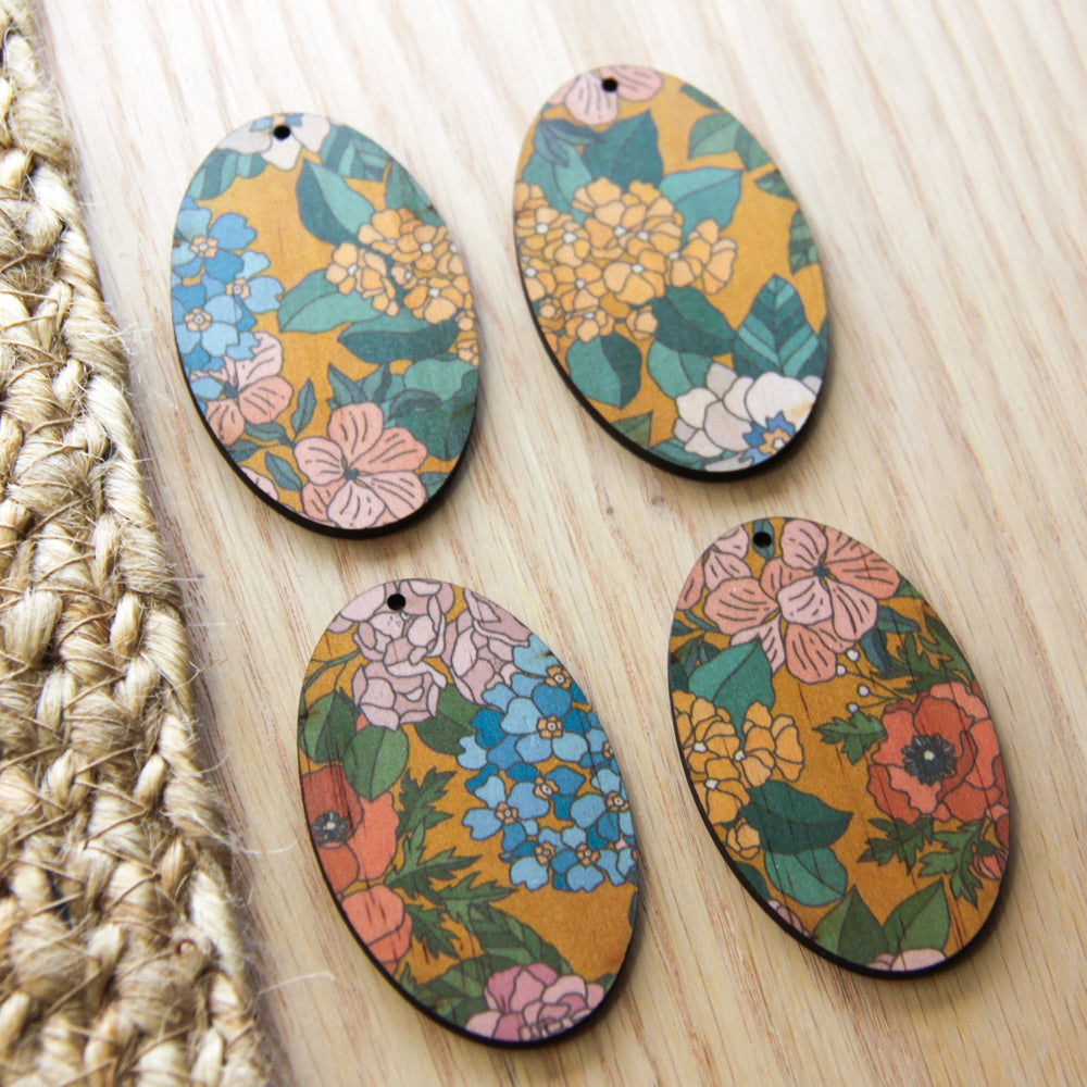 Oval Shape - Natural Look Print in Australiana - 88