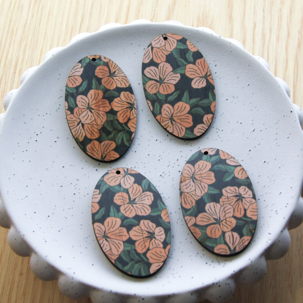 Oval Shape - Natural Look Print in Australiana - 75
