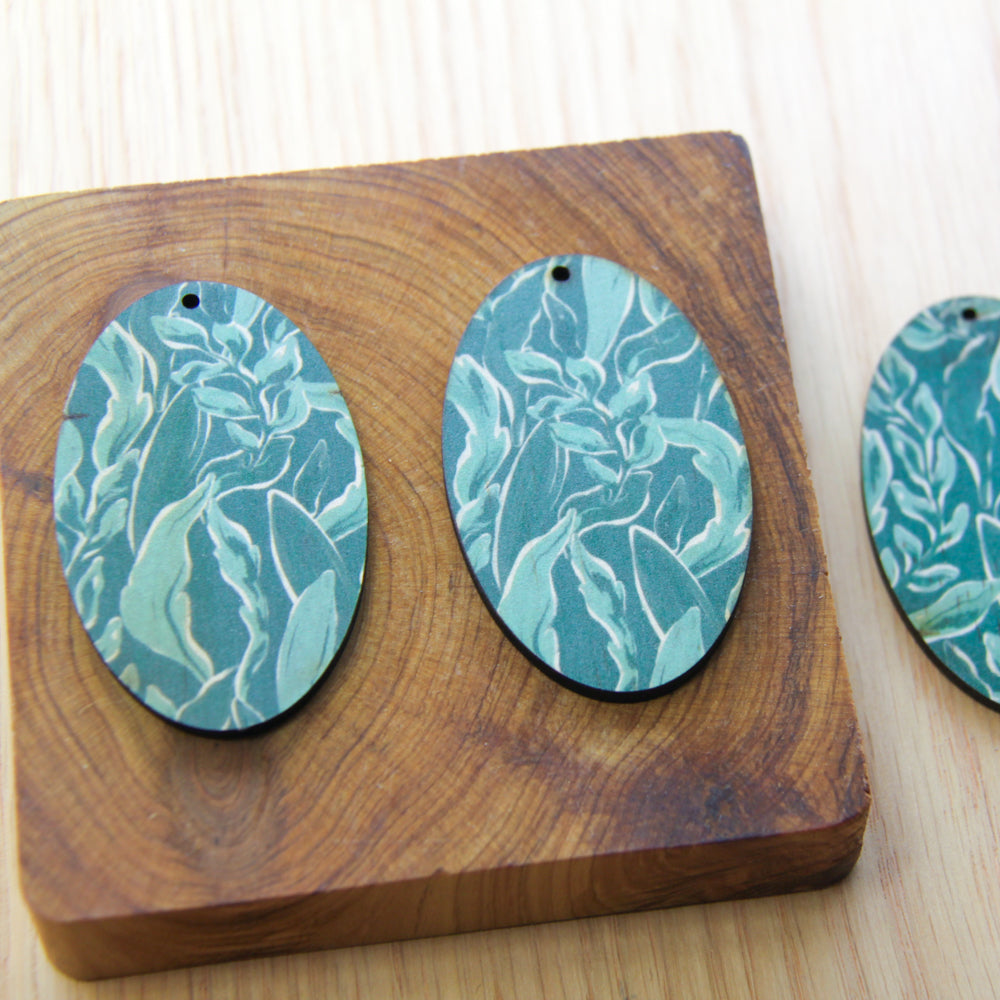 Oval Shape - Natural Look Print in Australiana - 80