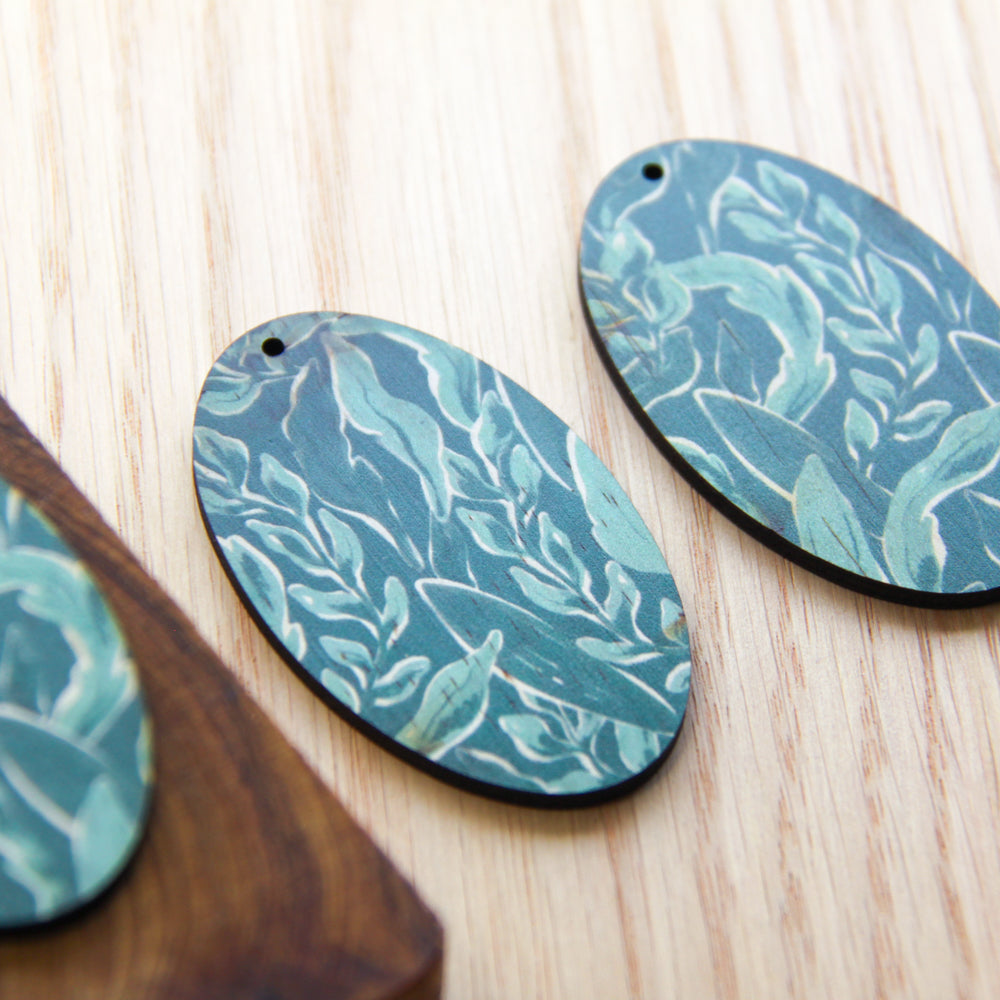 Oval Shape - Natural Look Print in Australiana - 80