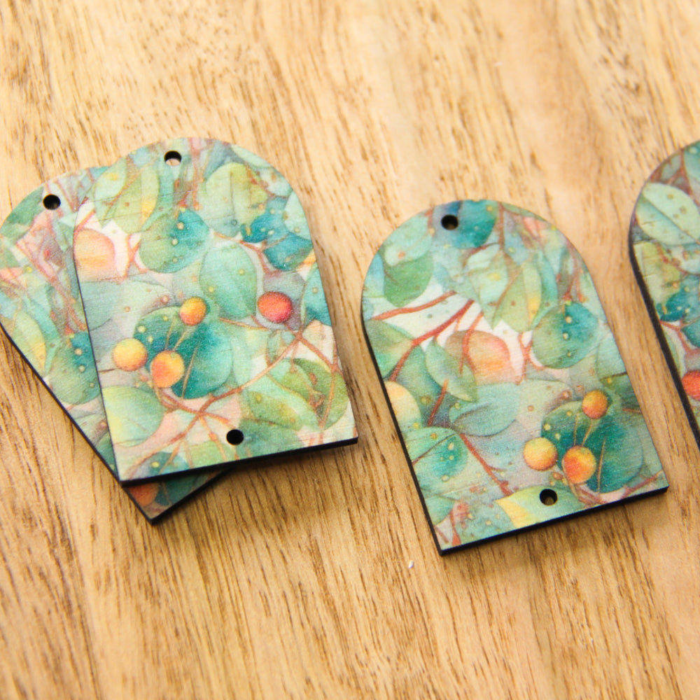 Arch Shape - 2 Holes - Natural Look Print in Australian Native - 16