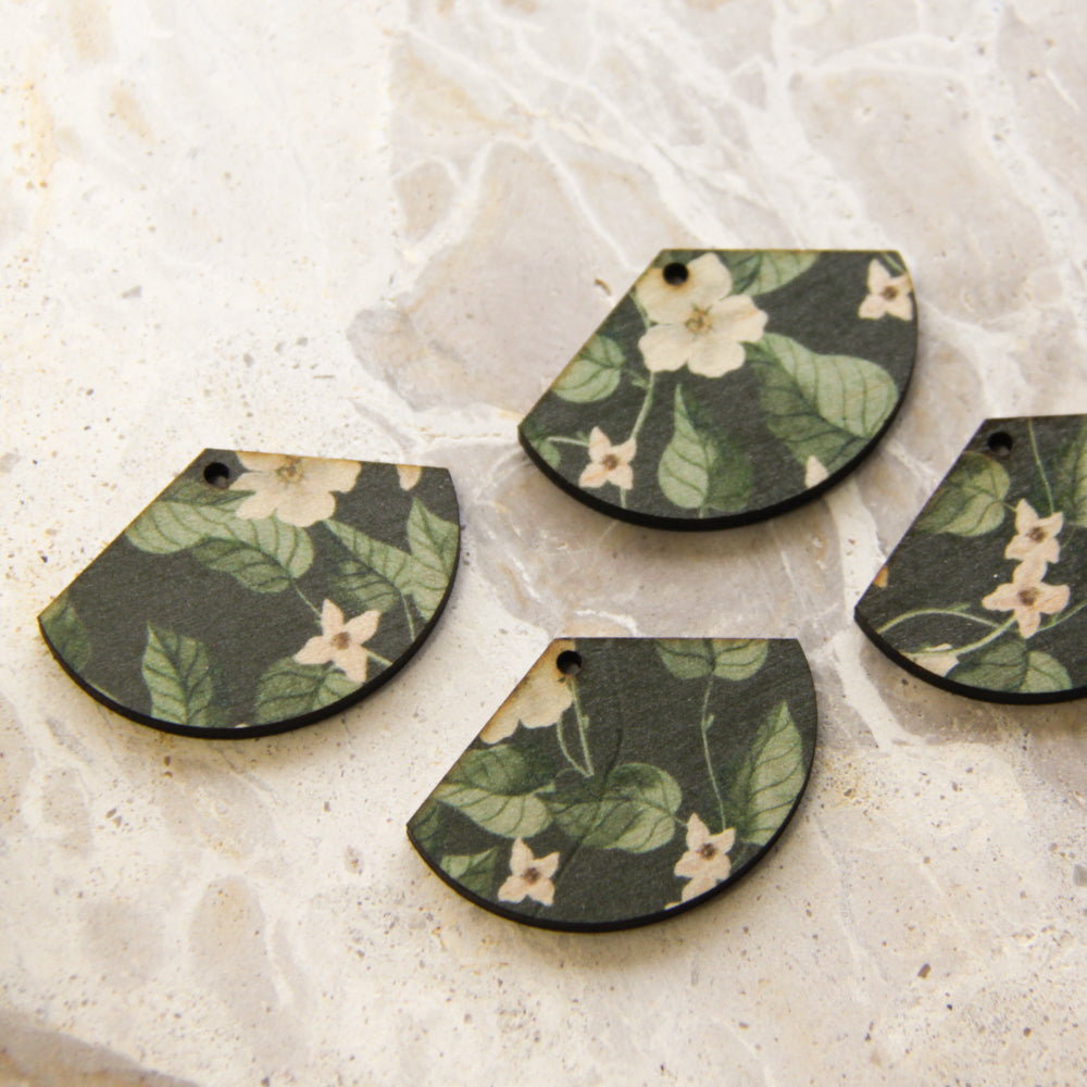 Fan Shape - 1 Hole - Natural Look Print in Australiana - 83