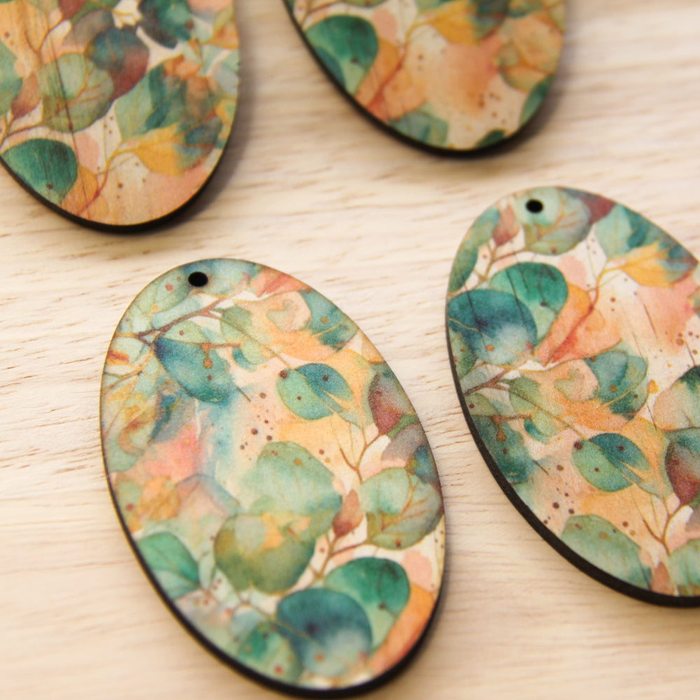Oval Shape - Natural Look Print in Australian Native - 19