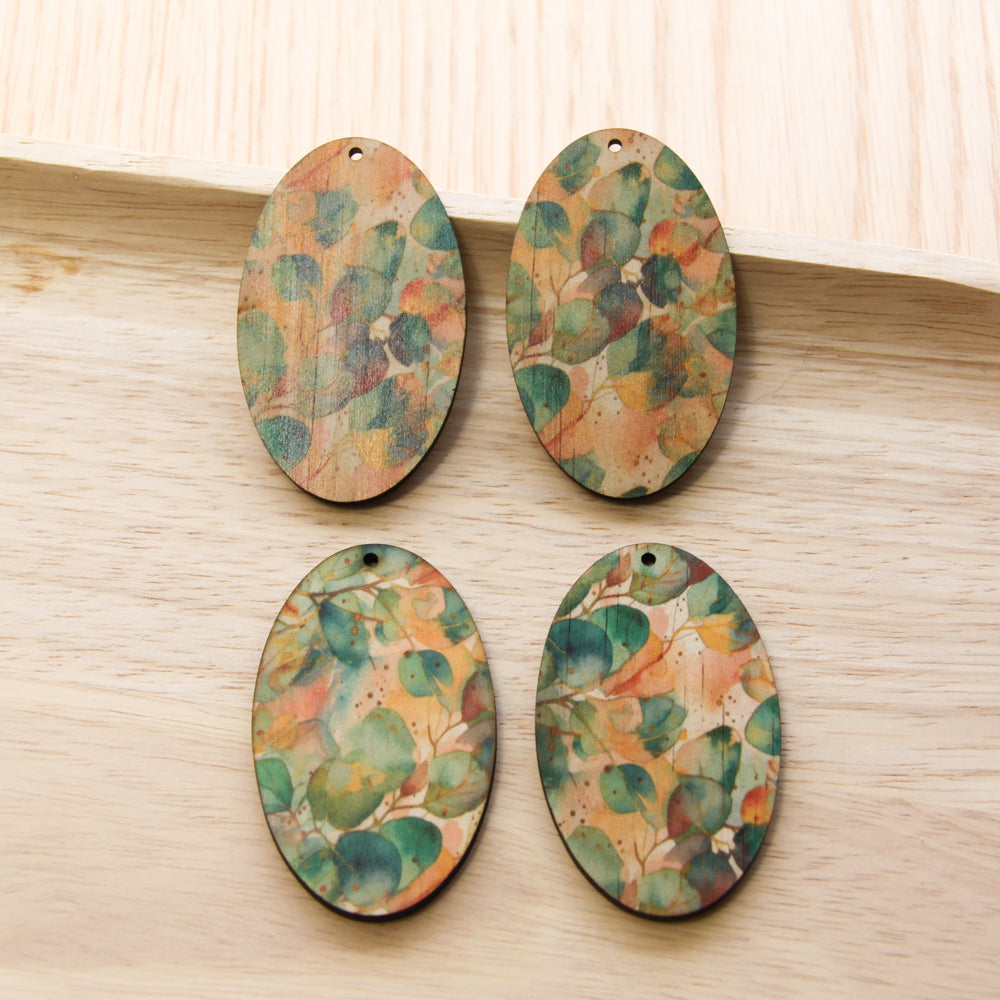 Oval Shape - Natural Look Print in Australian Native - 19