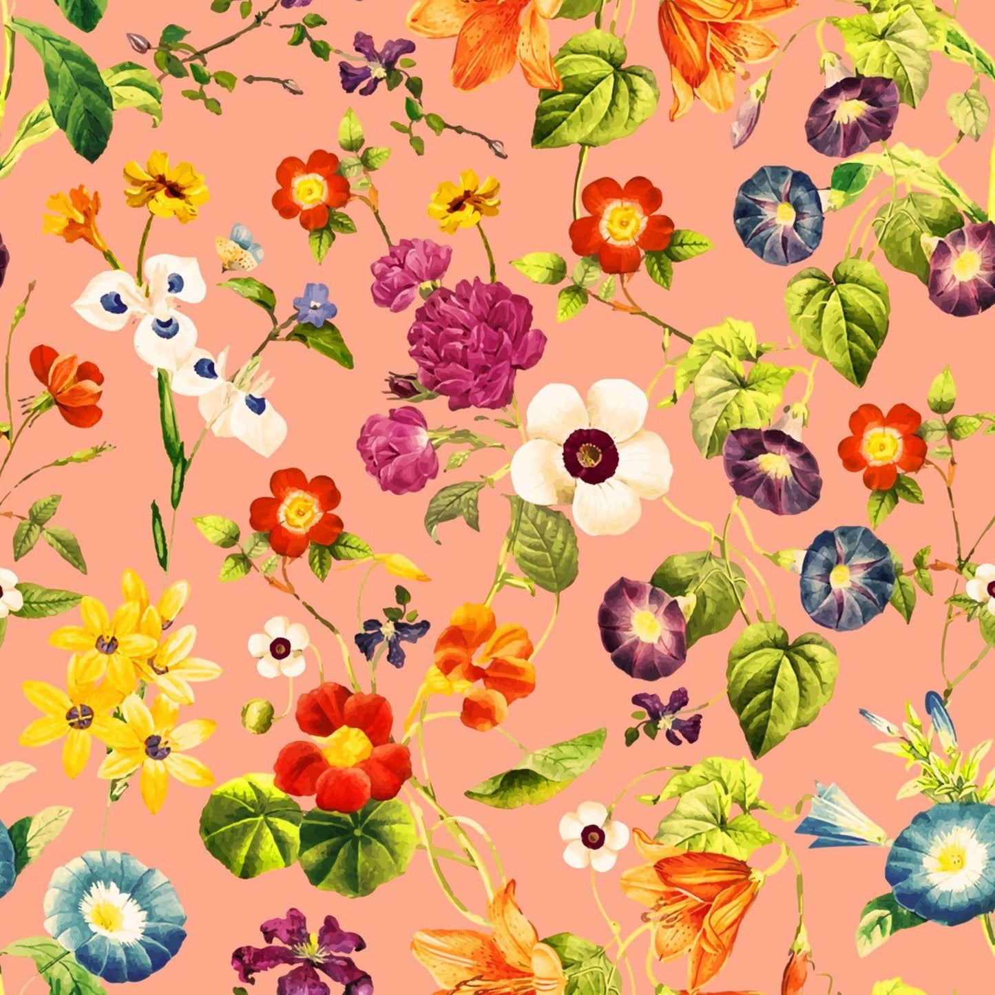 Pattern for printing on leather, acrylic, wood or cork for earring blanks or earring supplies in pattern style - Pattern - Vintage Floral - 01
