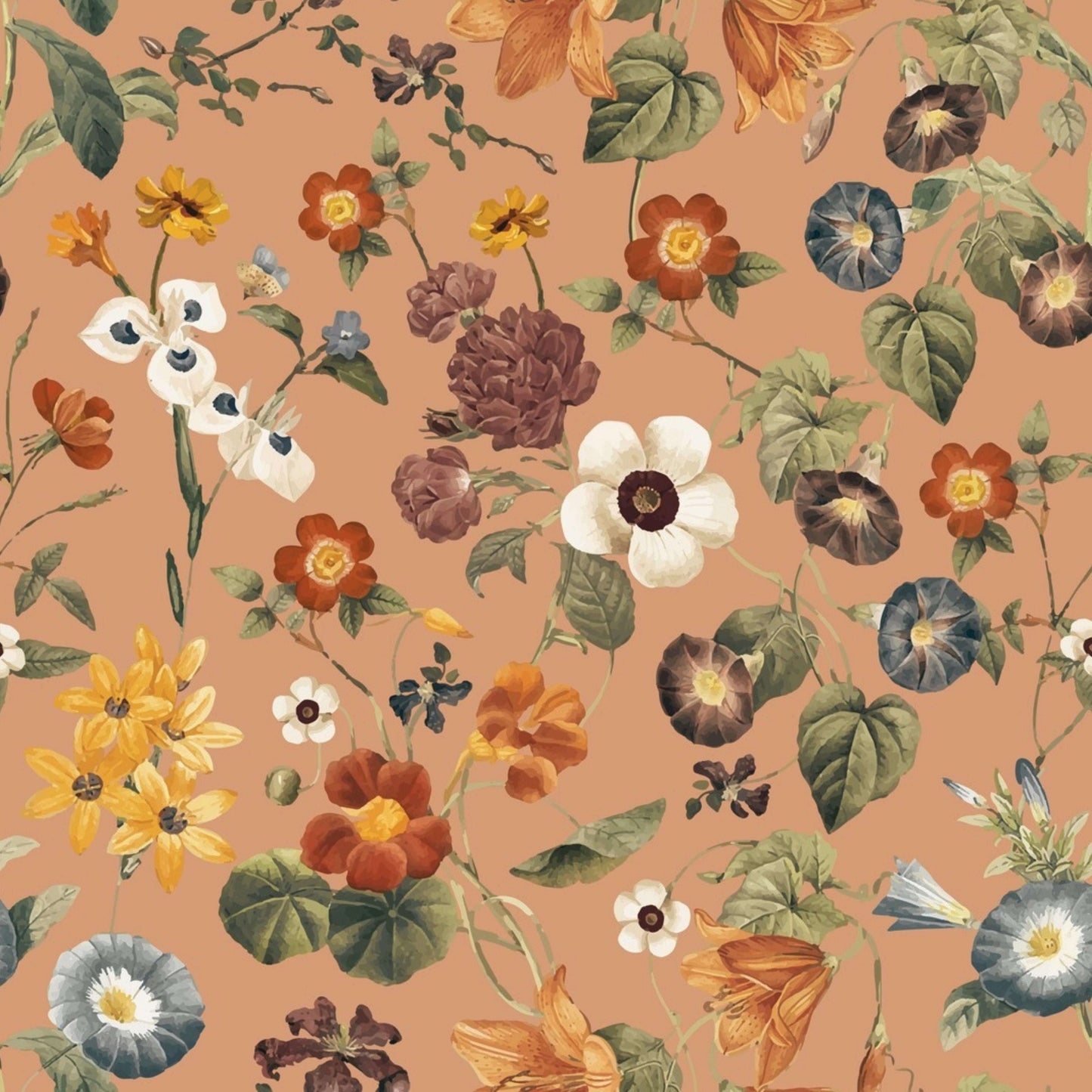 Pattern for printing on leather, acrylic, wood or cork for earring blanks or earring supplies in pattern style - Pattern - Vintage Floral - 07