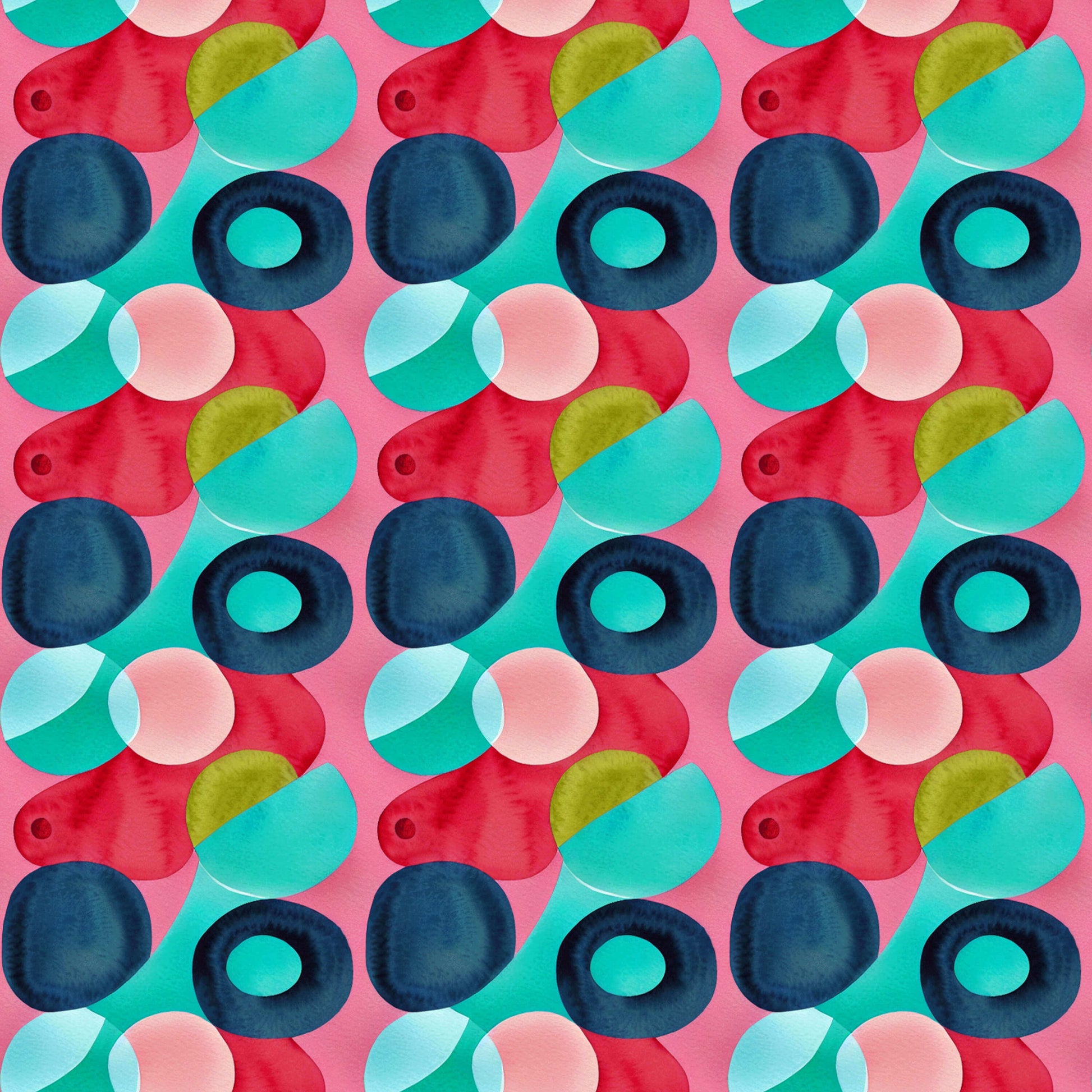 Pattern for printing on leather, acrylic, wood or cork for earring blanks or earring supplies in pattern style - Pattern -  Watercolour - 38