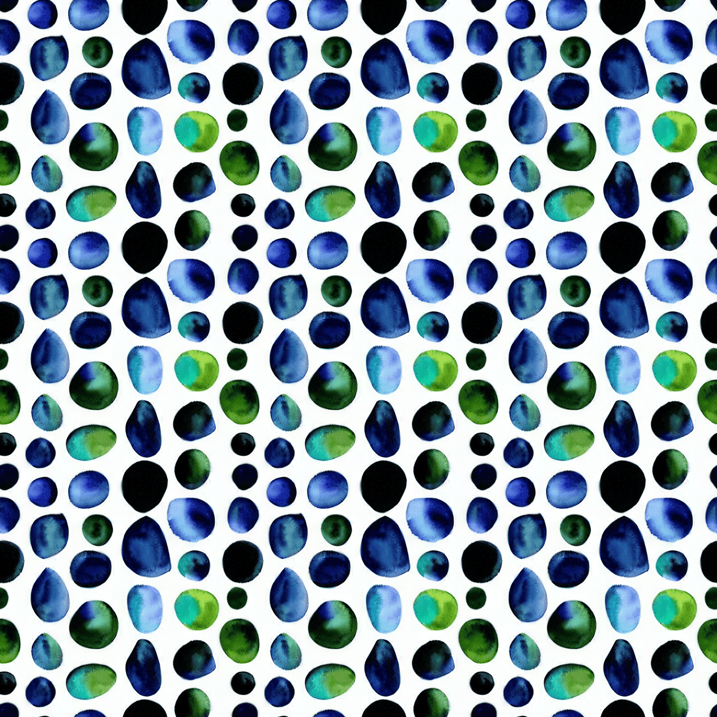 1.5cm Circle - 1 Hole - Clear Acrylic - Watercolour - 49