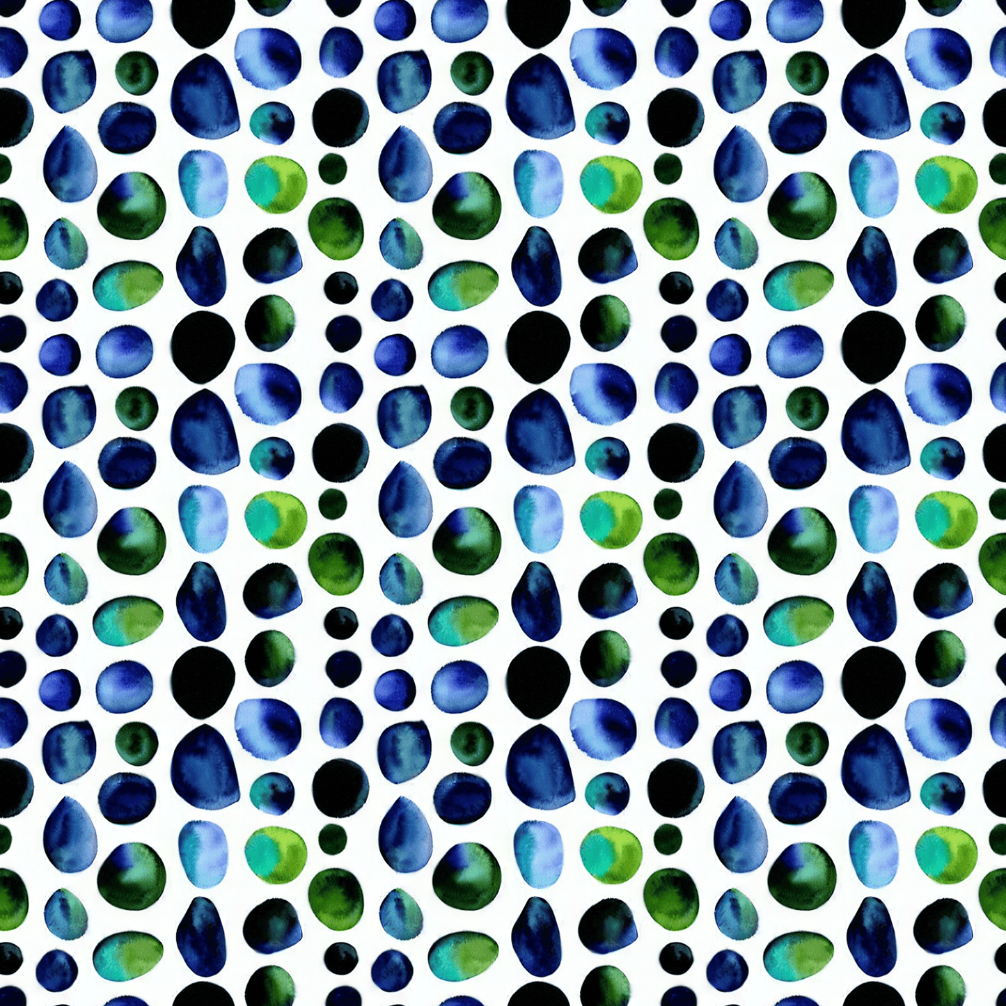1.5cm Circle - 1 Hole - Clear Acrylic - Watercolour - 49
