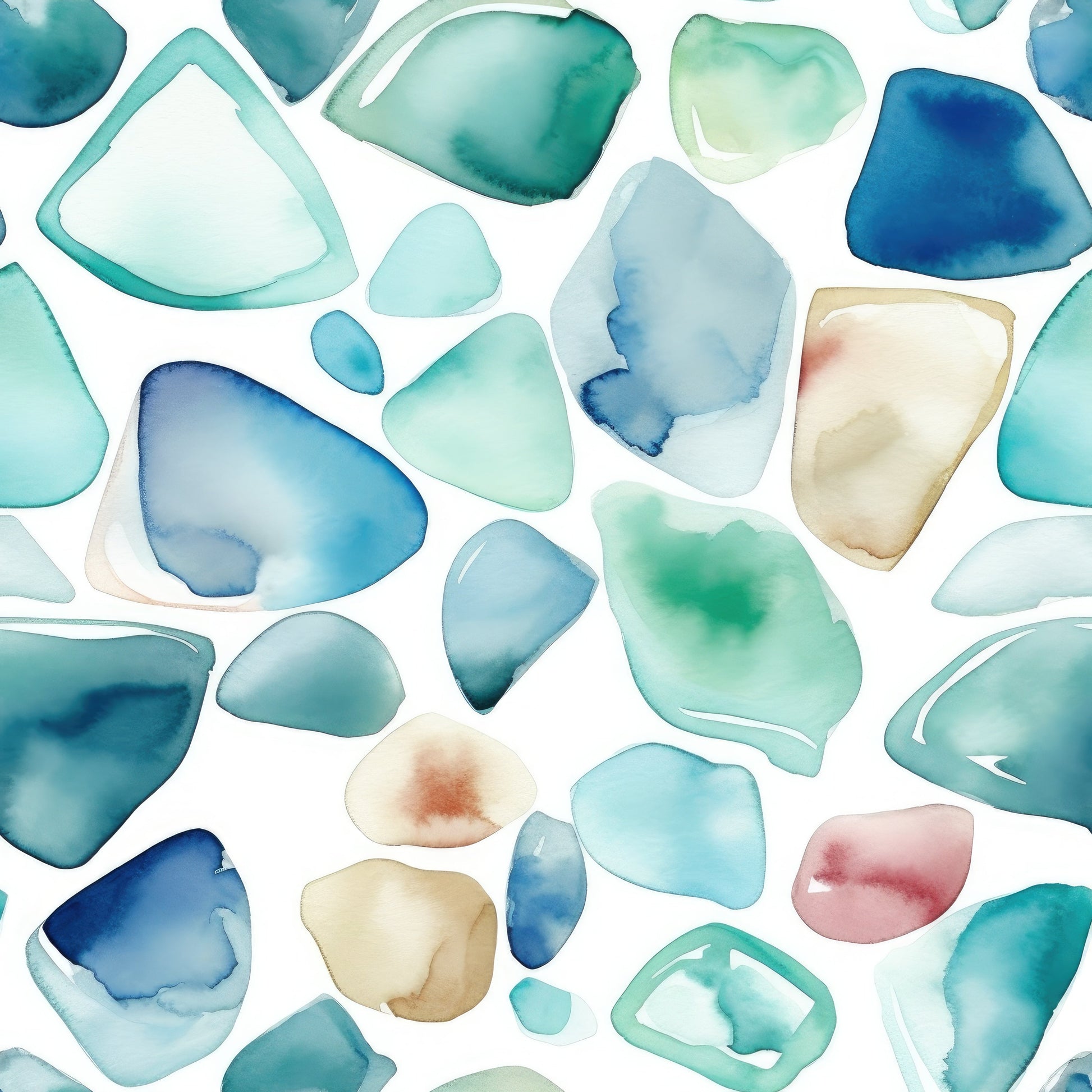 Pattern for printing on leather, acrylic, wood or cork for earring blanks or earring supplies in pattern style - Pattern -  Watercolour - 60