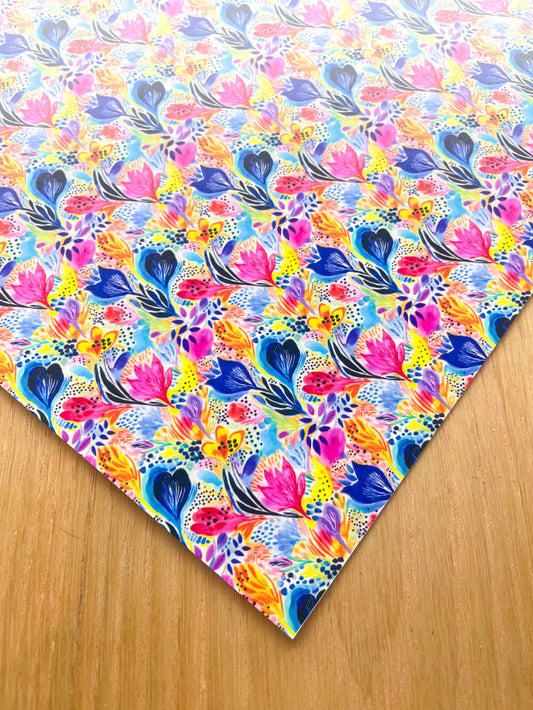 A4 Yupo Paper - Bold Floral - 77