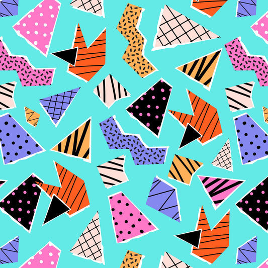 Pattern for printing on leather, acrylic, wood or cork for earring blanks or earring supplies in pattern style - Pattern -  80s - 07