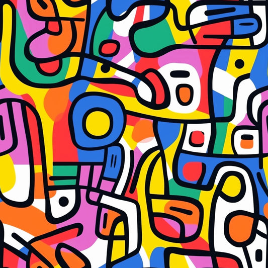 Pattern for printing on leather, acrylic, wood or cork for earring blanks or earring supplies in pattern style - Pattern -  Abstract Art - 56
