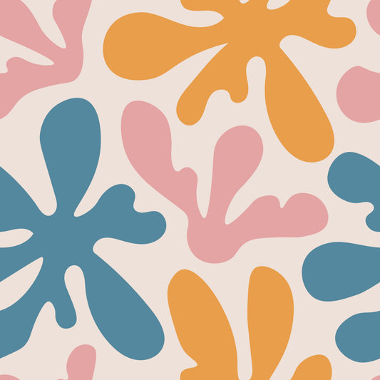 Pattern for printing on leather, acrylic, wood or cork for earring blanks or earring supplies in pattern style - Pattern -  Abstract Floral - 02