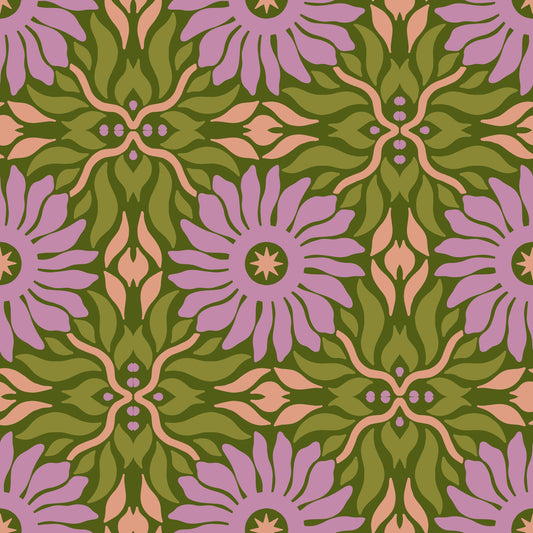 Pattern for printing on leather, acrylic, wood or cork for earring blanks or earring supplies in pattern style - Pattern -  Abstract Floral - 40