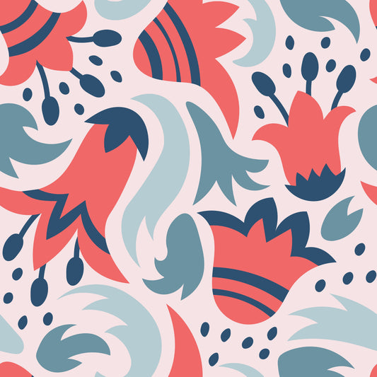 Pattern for printing on leather, acrylic, wood or cork for earring blanks or earring supplies in pattern style - Pattern -  Abstract Floral - 47