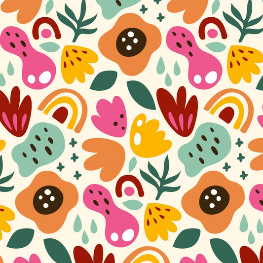 Pattern for printing on leather, acrylic, wood or cork for earring blanks or earring supplies in pattern style - Pattern -  Abstract Floral - 65
