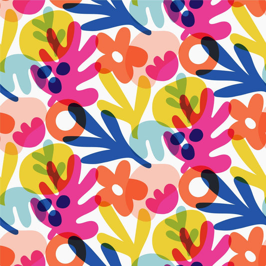 Pattern for printing on leather, acrylic, wood or cork for earring blanks or earring supplies in pattern style - Pattern -  Abstract Floral - 67