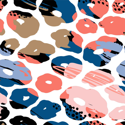 Pattern for printing on leather, acrylic, wood or cork for earring blanks or earring supplies in pattern style - Pattern -  Abstract Floral - 80