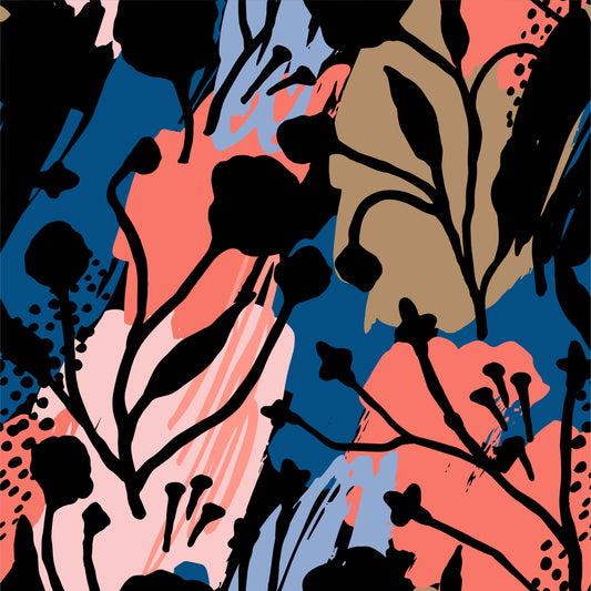 Pattern for printing on leather, acrylic, wood or cork for earring blanks or earring supplies in pattern style - Pattern -  Abstract Floral - 81