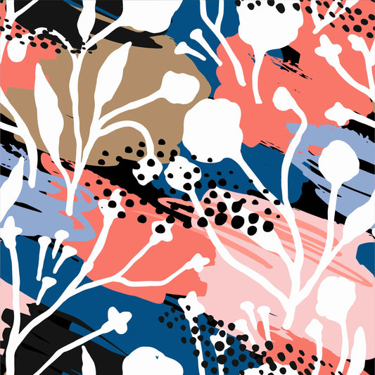 Pattern for printing on leather, acrylic, wood or cork for earring blanks or earring supplies in pattern style - Pattern -  Abstract Floral - 86