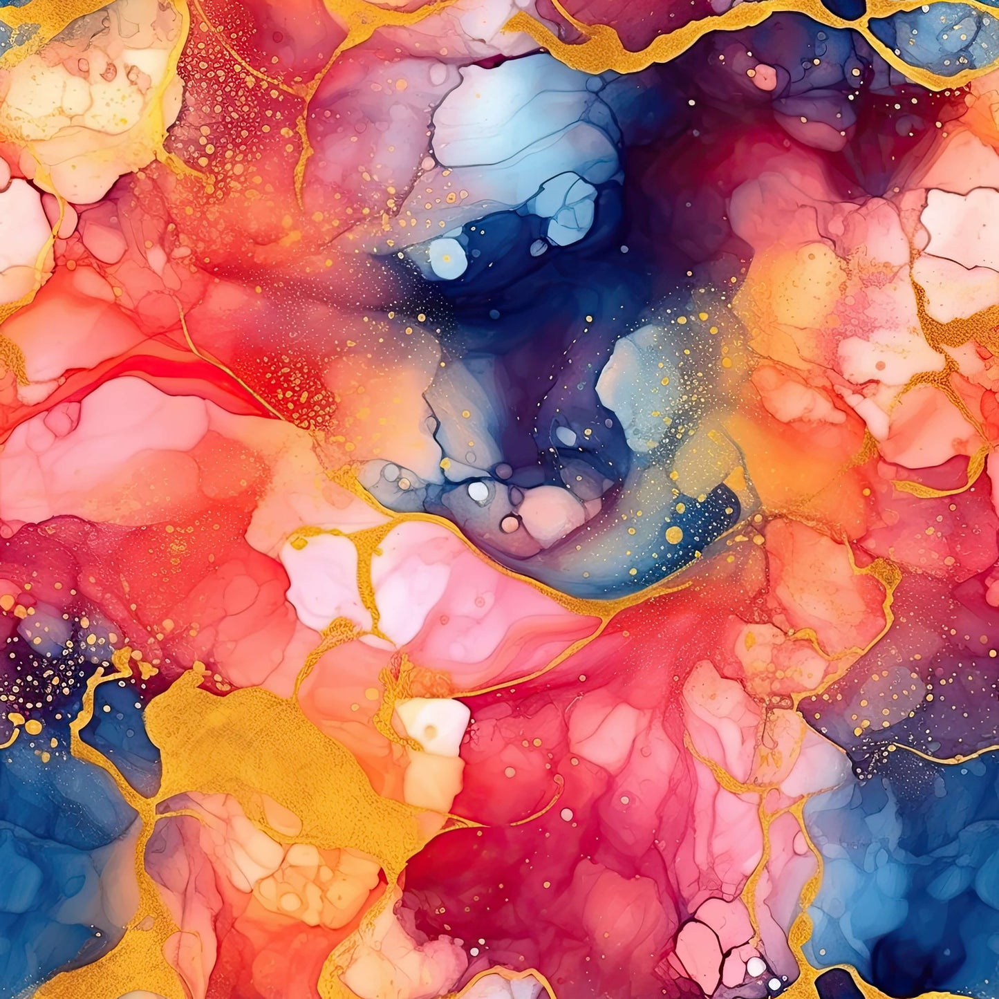 A4 Yupo Paper - Alcohol Ink - 01