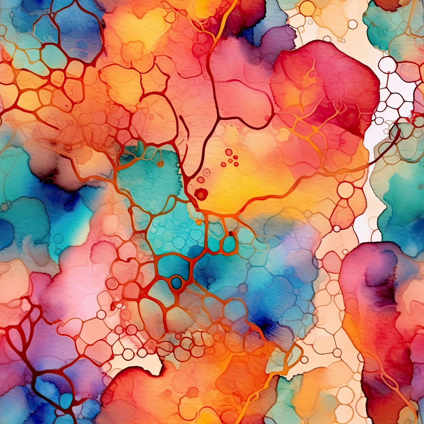 Cork - 30mm - Arch  - Alcohol Ink- 03