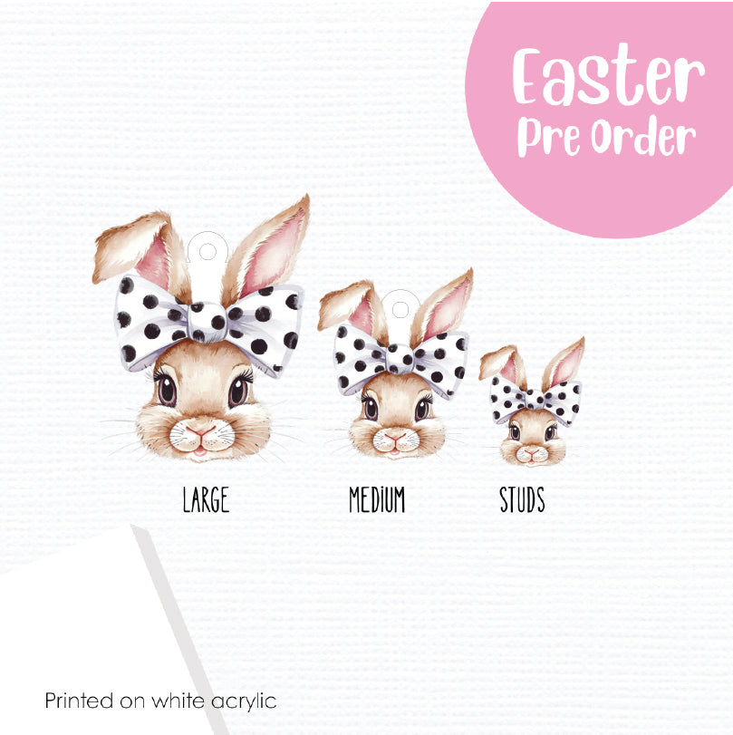 Easter Bunny 1 printed on White Acrylic