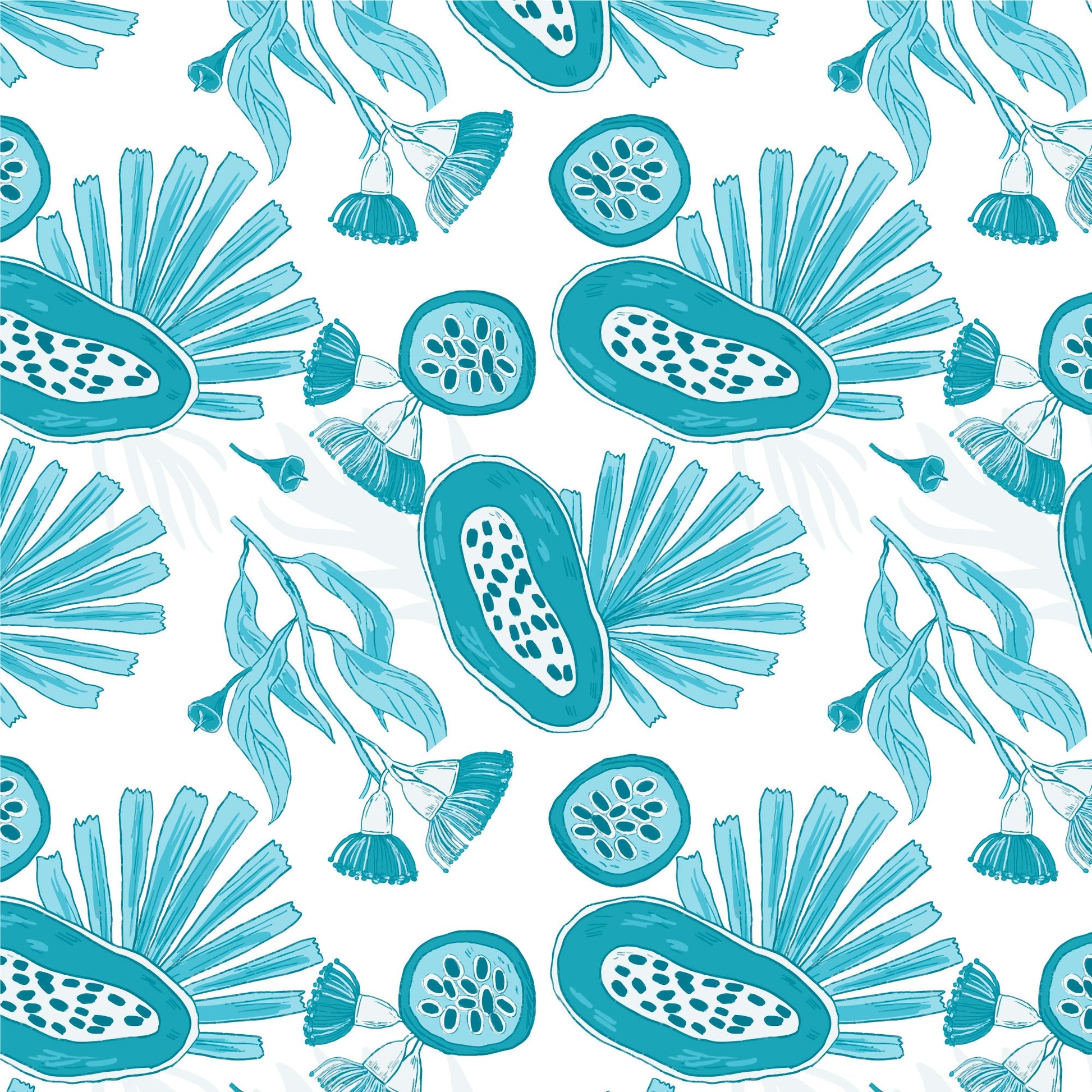 Pattern for printing on leather, acrylic, wood or cork for earring blanks or earring supplies in pattern style - Pattern -  Australian Native - 14