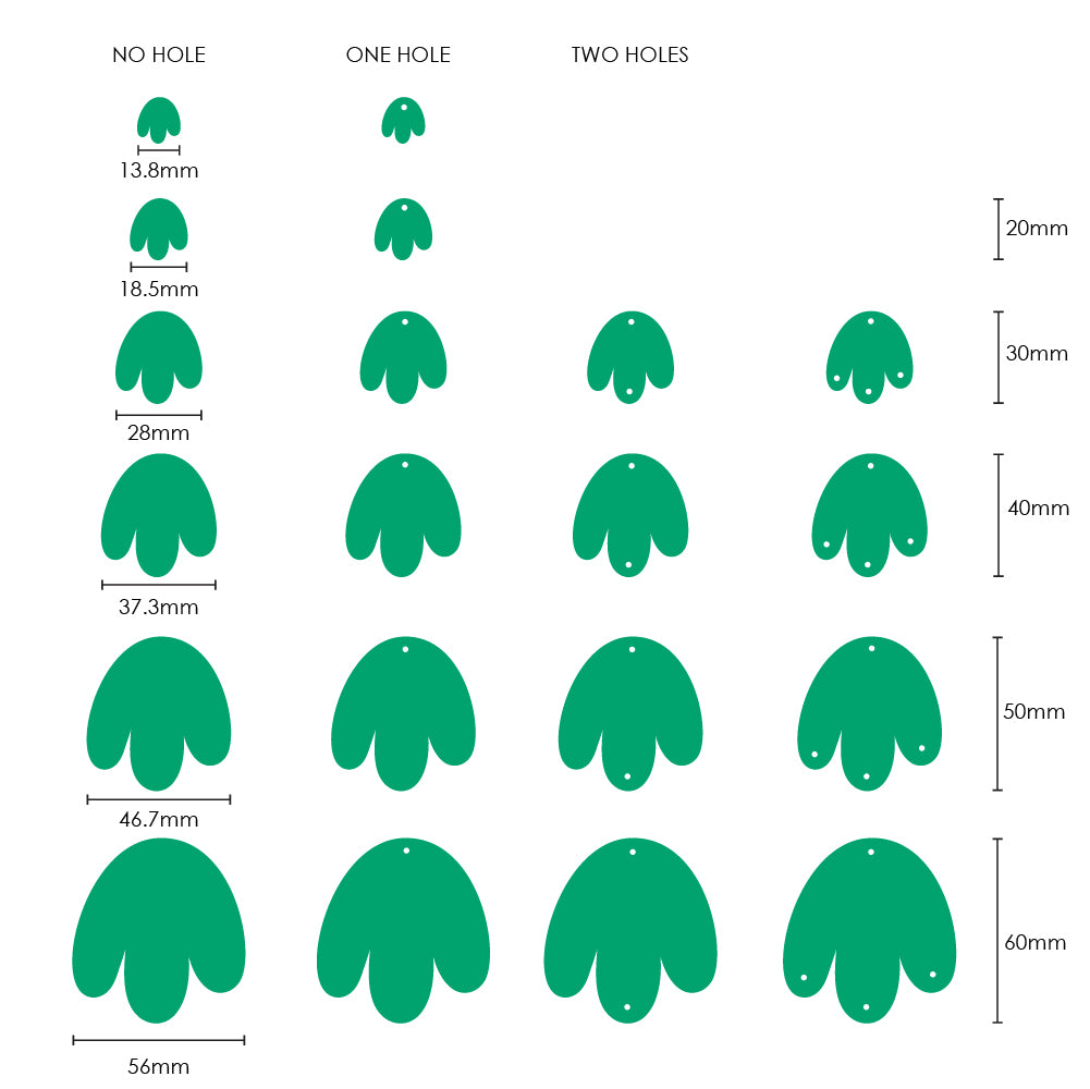 Earring Shape - Boho Flower