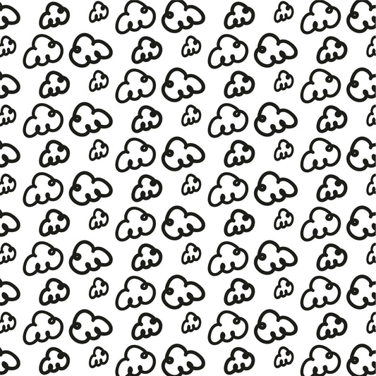 Pattern for printing on leather, acrylic, wood or cork for earring blanks or earring supplies in pattern style - Pattern -  Black & White - 19