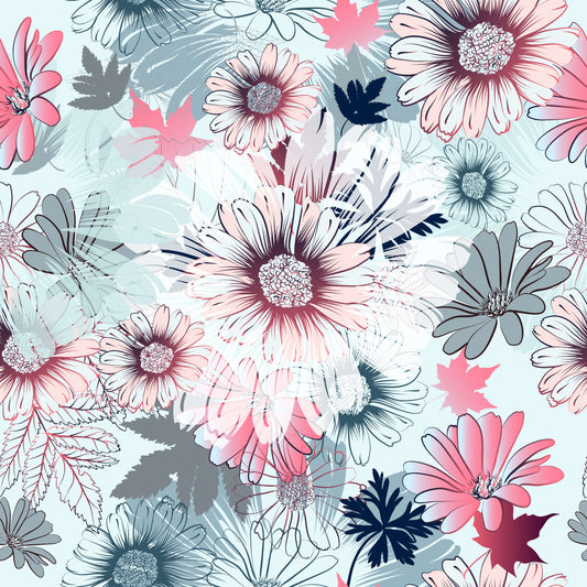 Pattern for printing on leather, acrylic, wood or cork for earring blanks or earring supplies in pattern style - Pattern -  Blooms - 04