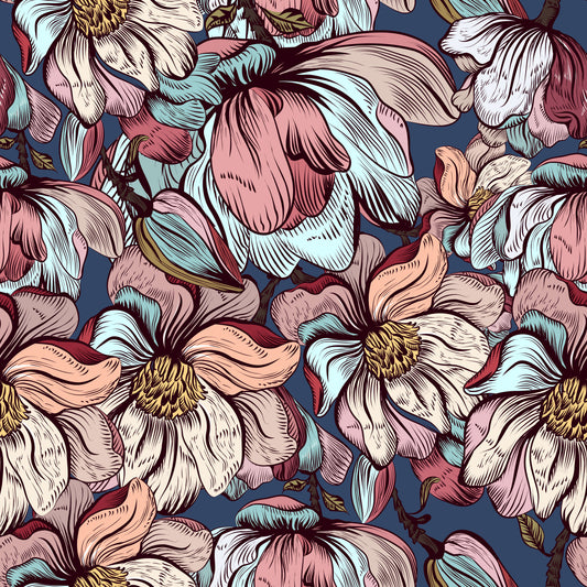 Pattern for printing on leather, acrylic, wood or cork for earring blanks or earring supplies in pattern style - Pattern -  Blooms - 07