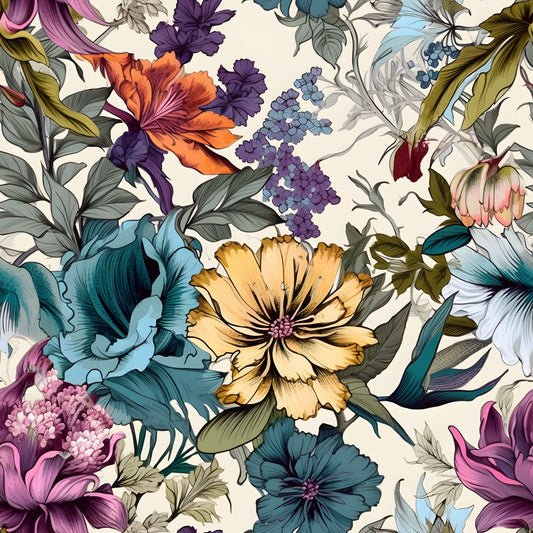 Pattern for printing on leather, acrylic, wood or cork for earring blanks or earring supplies in pattern style - Pattern -  Blooms - 08