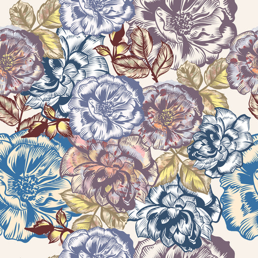Pattern for printing on leather, acrylic, wood or cork for earring blanks or earring supplies in pattern style - Pattern -  Blooms - 12