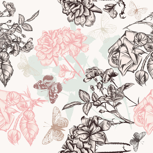 Pattern for printing on leather, acrylic, wood or cork for earring blanks or earring supplies in pattern style - Pattern -  Blooms - 21