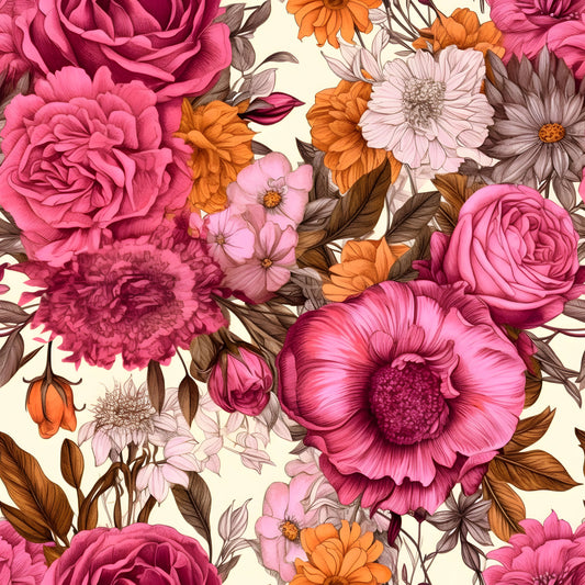 Pattern for printing on leather, acrylic, wood or cork for earring blanks or earring supplies in pattern style - Pattern -  Blooms - 24