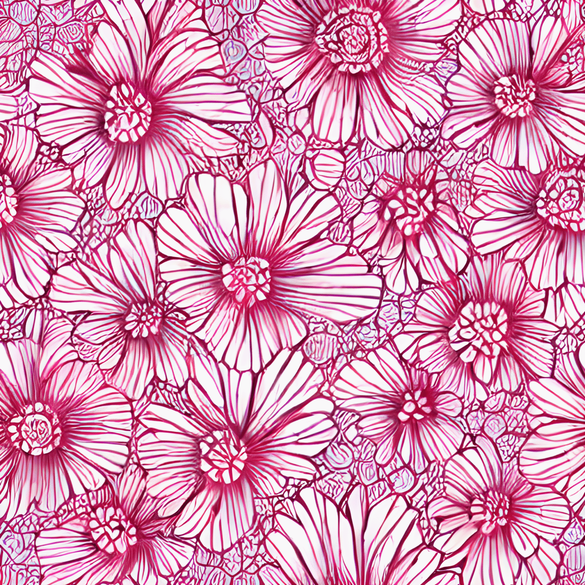 Pattern for printing on leather, acrylic, wood or cork for earring blanks or earring supplies in pattern style - Pattern -  Blooms - 32