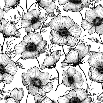 Pattern for printing on leather, acrylic, wood or cork for earring blanks or earring supplies in pattern style - Pattern -  Blooms - 34