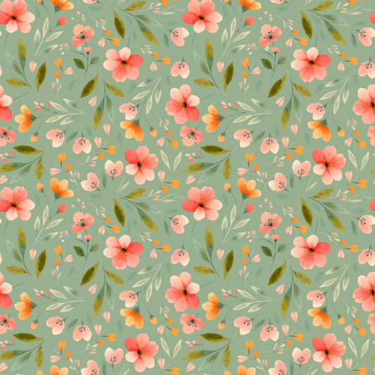 Pattern for printing on leather, acrylic, wood or cork for earring blanks or earring supplies in pattern style - Pattern -  Blossoming Days - 11