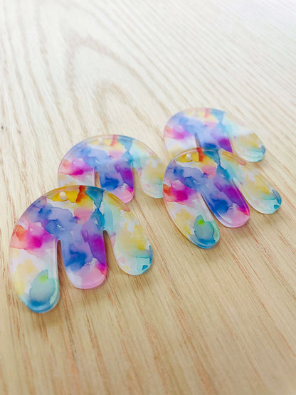 Boho - Clear Acrylic - Watercolour - 02
