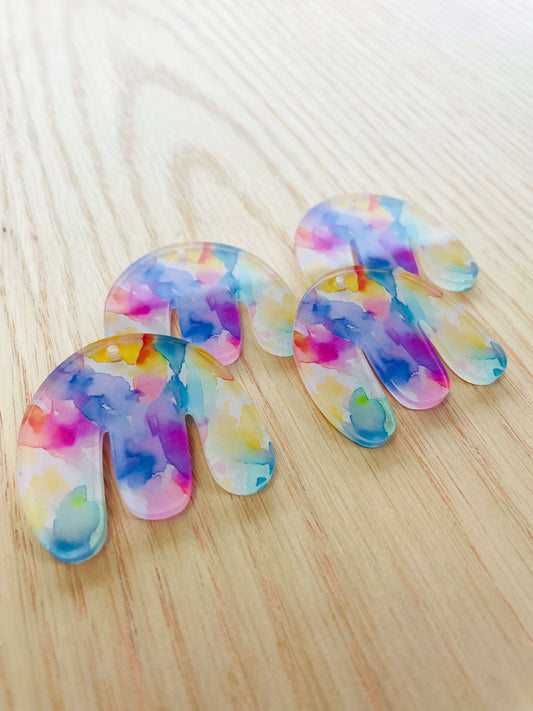 Boho - Clear Acrylic - Watercolour - 02