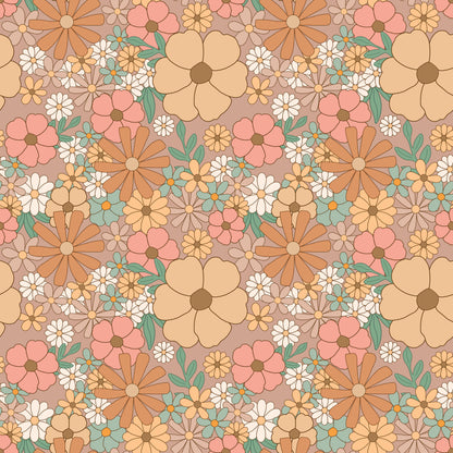 Pattern for printing on leather, acrylic, wood or cork for earring blanks or earring supplies in pattern style - Pattern -  Boho Floral - 02