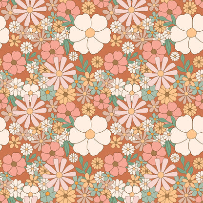 Pattern for printing on leather, acrylic, wood or cork for earring blanks or earring supplies in pattern style - Pattern -  Boho Floral - 03