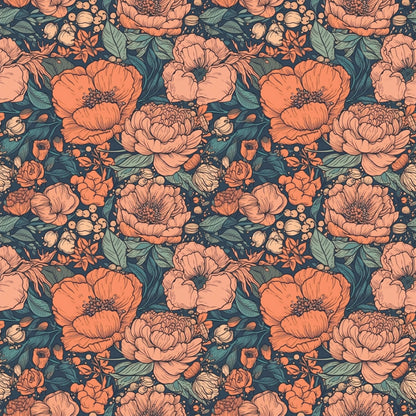 Pattern for printing on leather, acrylic, wood or cork for earring blanks or earring supplies in pattern style - Pattern -  Boho Floral - 07