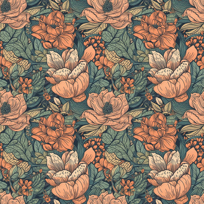 Pattern for printing on leather, acrylic, wood or cork for earring blanks or earring supplies in pattern style - Pattern -  Boho Floral - 10