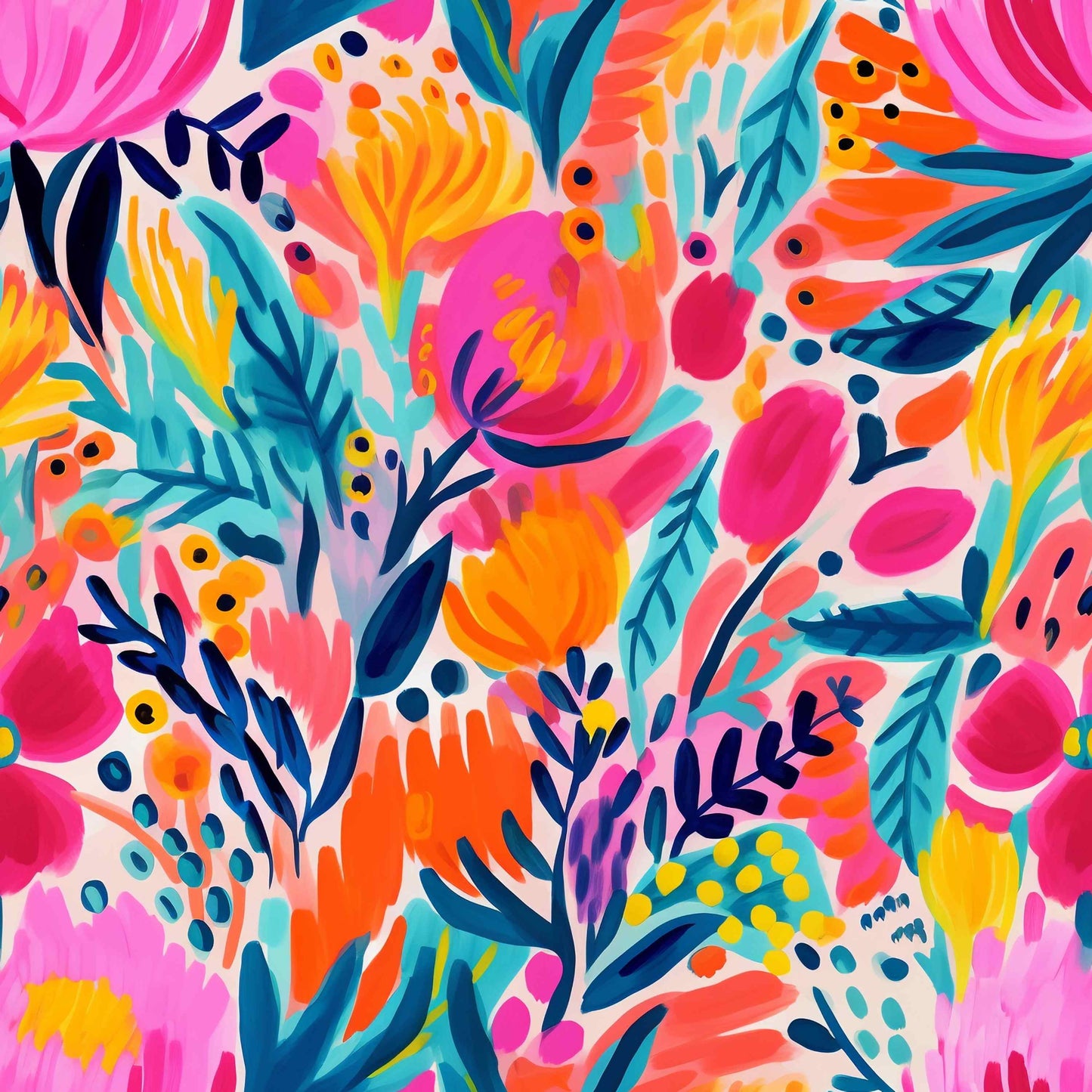 A4 Yupo Paper - Bold Floral - 53