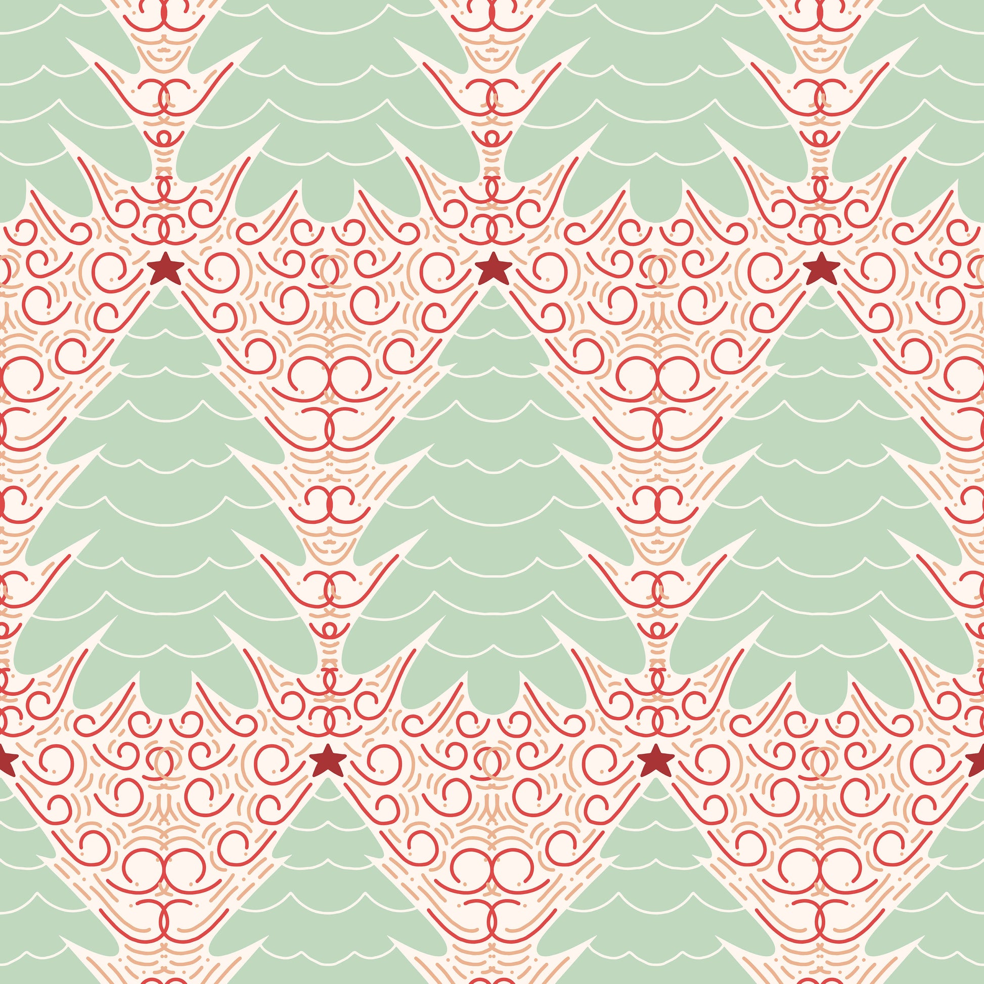 Pattern for printing on leather, acrylic, wood or cork for earring blanks or earring supplies in pattern style - Pattern -  Christmas - 134