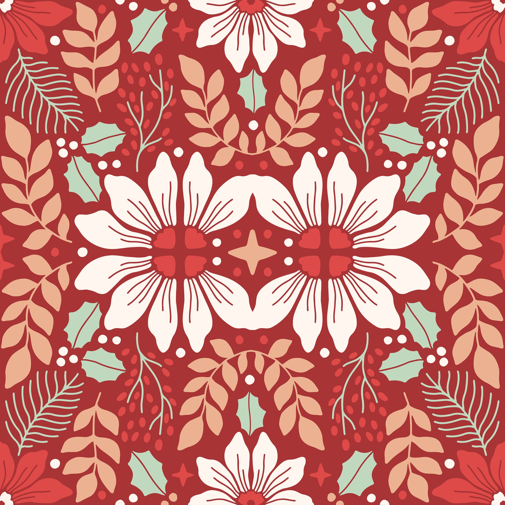 Pattern for printing on leather, acrylic, wood or cork for earring blanks or earring supplies in pattern style - Pattern -  Christmas - 136