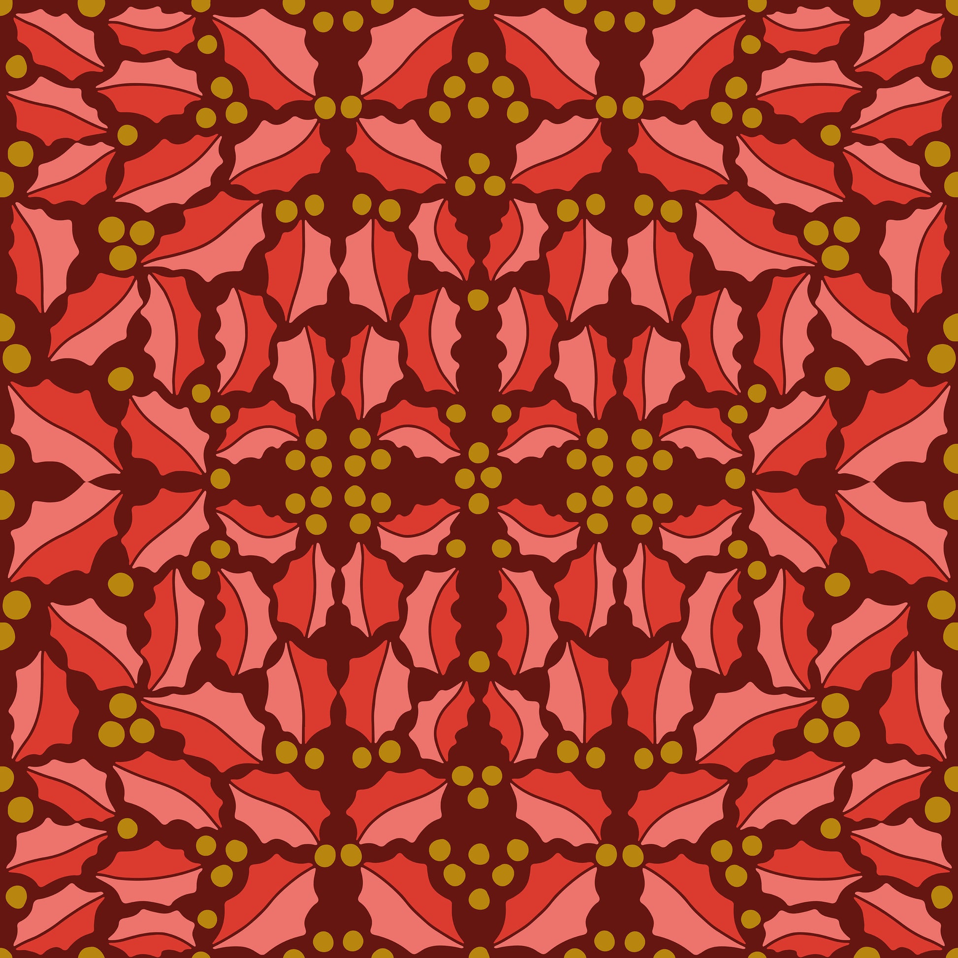 Pattern for printing on leather, acrylic, wood or cork for earring blanks or earring supplies in pattern style - Pattern -  Christmas - 141